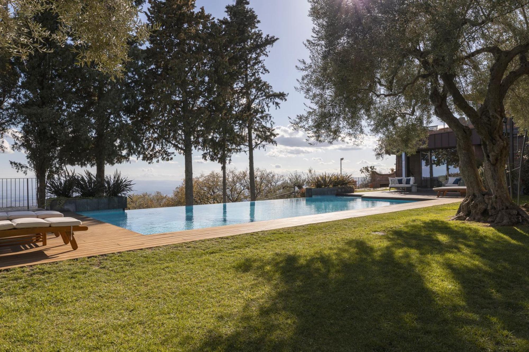 Scialaj Villa Di Lusso Sull'Etna Con Piscina E Vista Mare Ragalna Exteriör bild